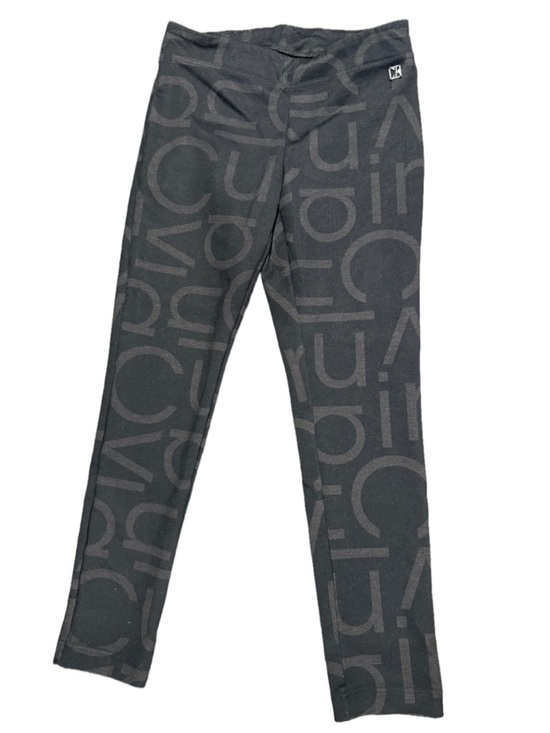 Calvin Klein Pants - Calvin Klein Charcoal & Black Logo-Pattern Leggings